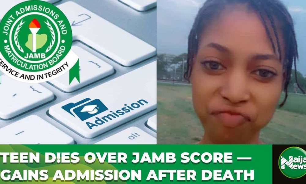 Tragedy: Teenager Takes Own Life Over Low UTME Score