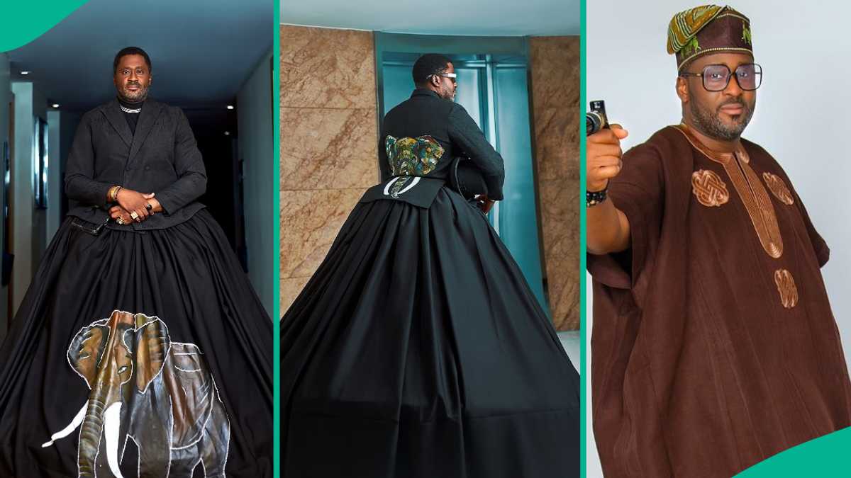 AMVCA 2025: Desmond Elliot’s Dramatic Outfit Raises Online Question, New Names: “New Mummy of Lagos”