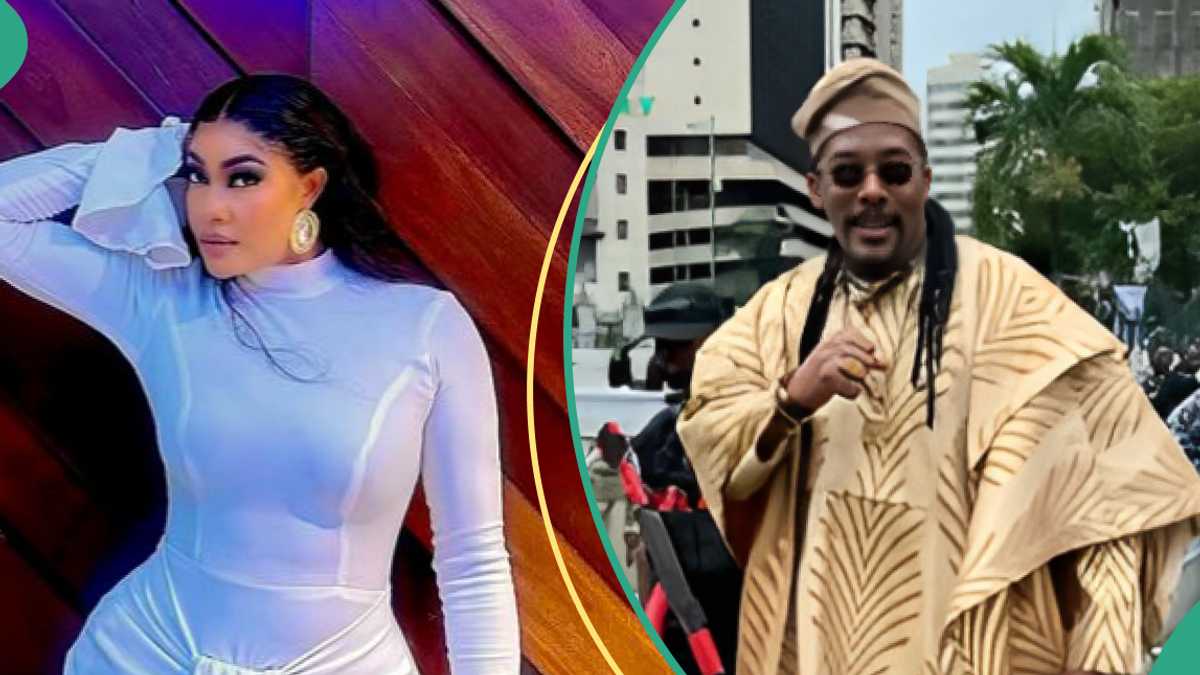 Angela Okorie and Hanks Anuku Engage in Playful Moment As Actress Pokes Colleague, People React
