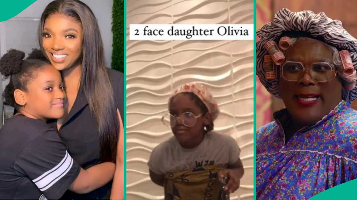 Annie Macualay’s 2nd Daughter Olivia Recreates Hollywood’s Tyler Perry’s Madea’s Scene in Old Video