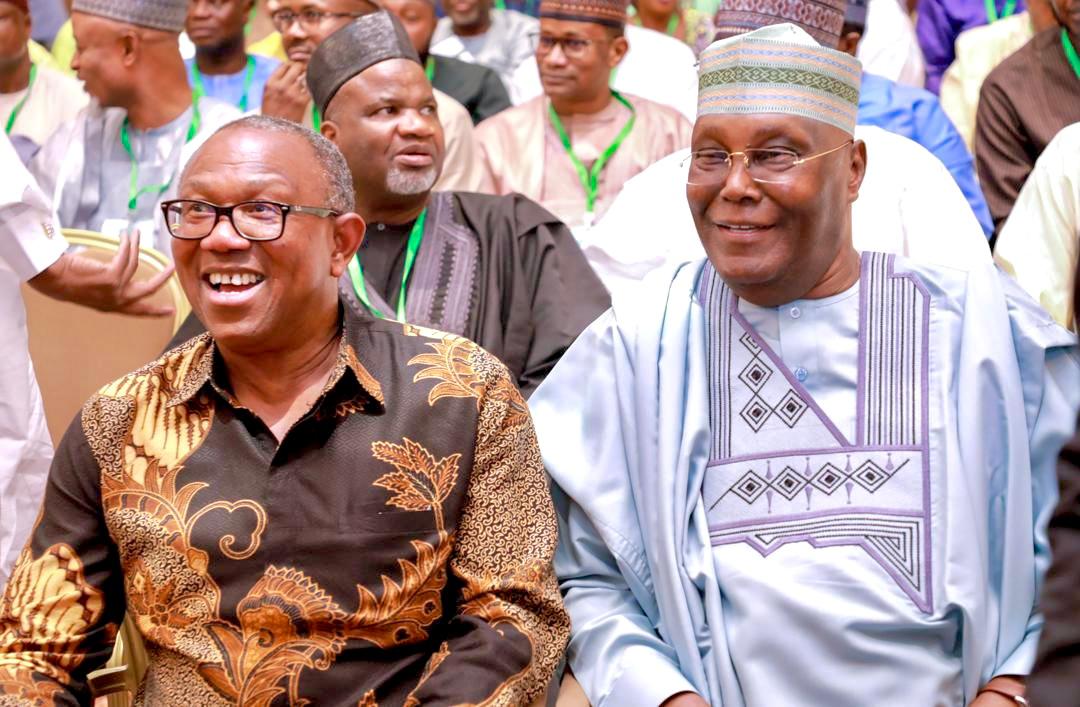 Atiku, Obi spotted together at political event in Abuja