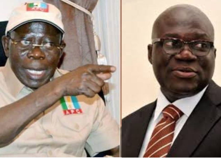 Don't hide behind TV, let's meet - Adams Oshiomhole dares Reuben Abati to street fight