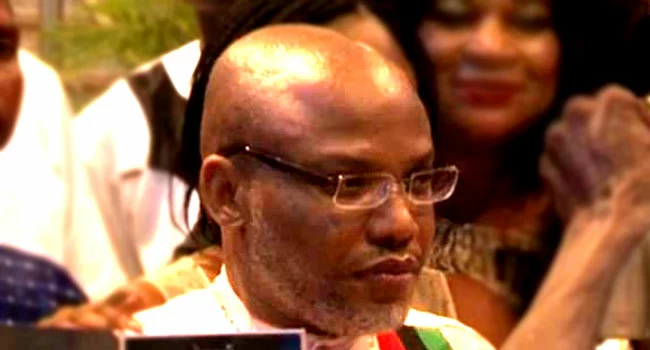 Drama As Nnamdi Kanu Disowns Counsel In Court