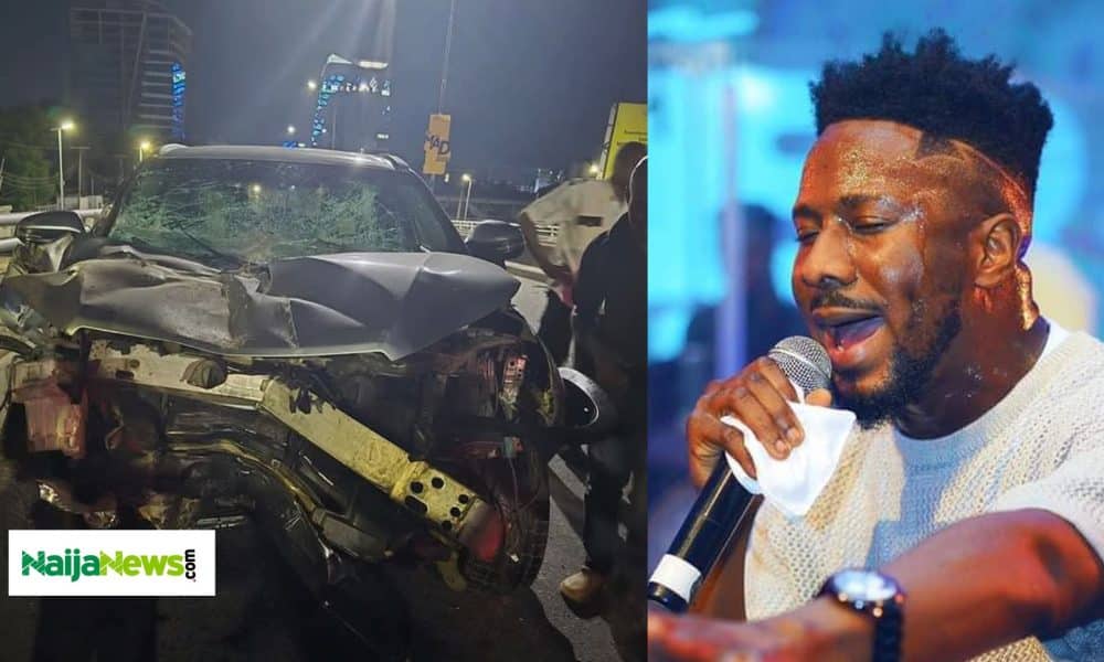 BREAKING: Gospel Singer, Peterson Okopi Cheats Death In Ghastly Car Accident [Photos]