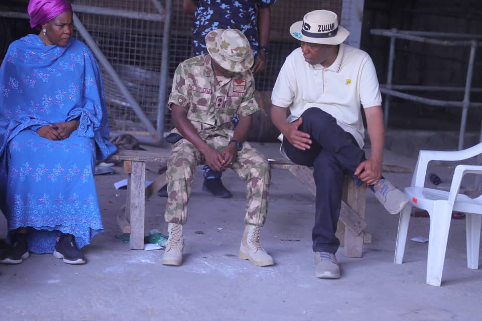 Gov Zulum Spends Night In Marte, Begs Federal Gov't Not To Allow Town Fall To Terrorists