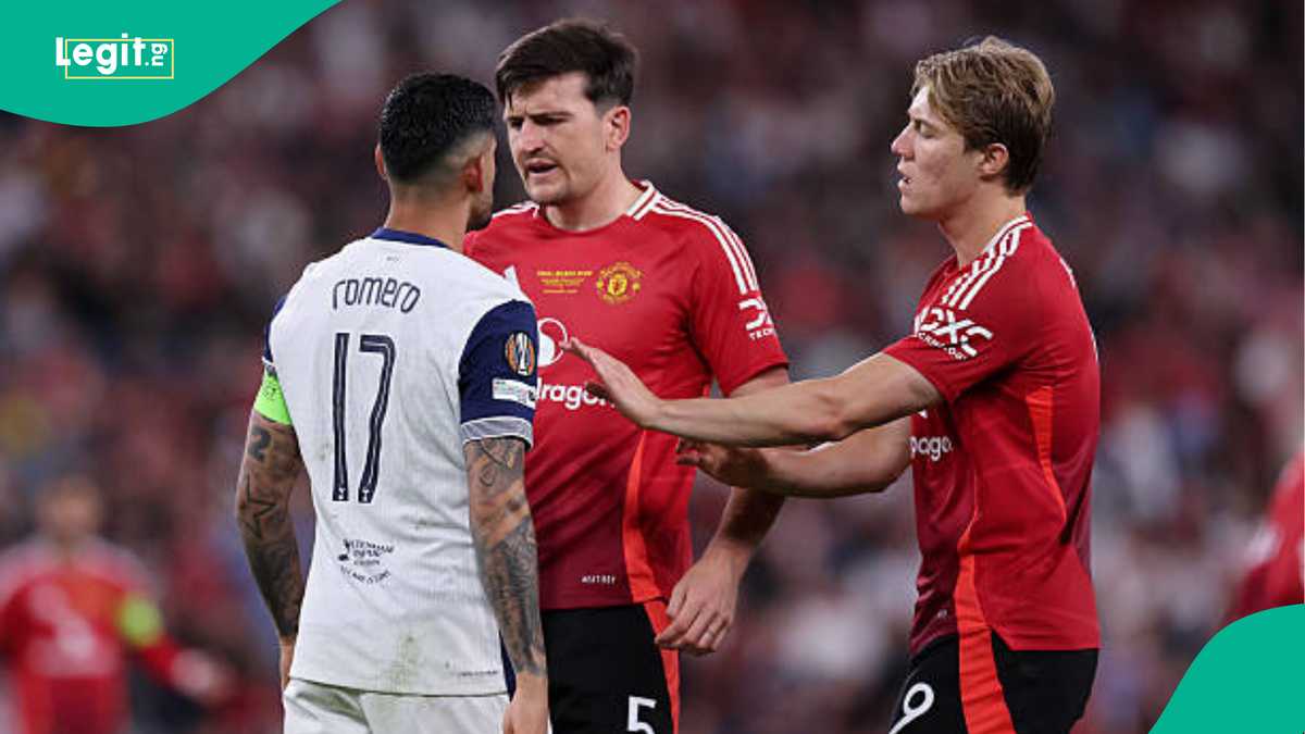 Harry Maguire Clashes With Tottenham Defender After Europa League Final Defeat