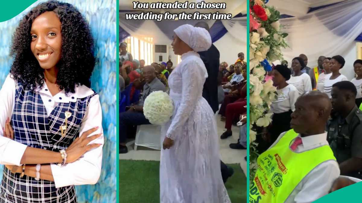 Lady Shares Video from Lord's Chosen Church Wedding She Attended for First Time, Nigerians React