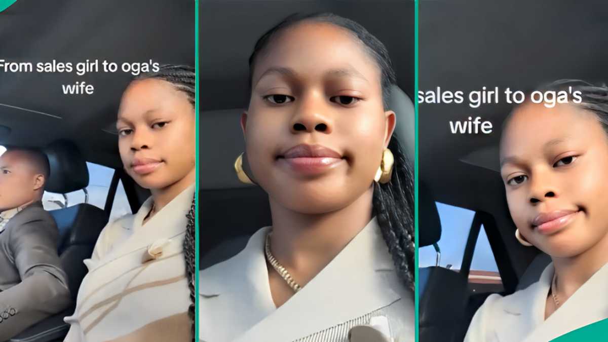 Lady Who Worked as Sales Girl Marries Her Boss, Flaunts Him in Viral Video, People React