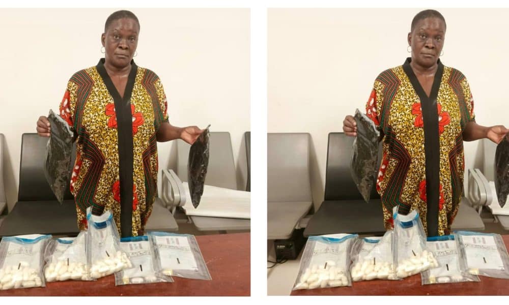 Woman caught with cocain