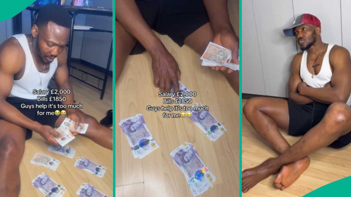 Nigerian Man in UK Cries out, Shows How He Spends N3.9 Million on Expenses, Shares Amount He Earns