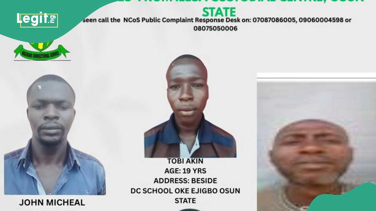Osun Prison Break: FG Places N5m Bounty on Fleeing Inmates, Shares Photos