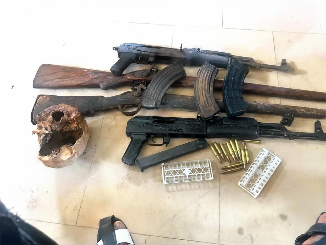 Police Nab Dethroned Monarch, 4 Others With Human Skull, Arms In Edo