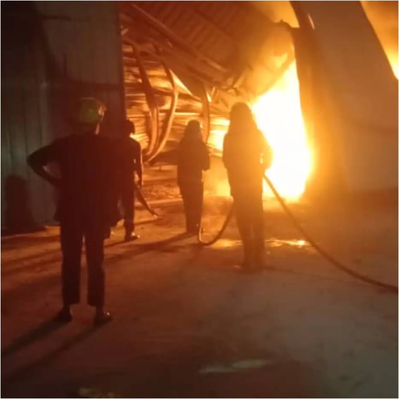 Properties worth millions of naira destroyed as fire ravages foam factory in Oyo