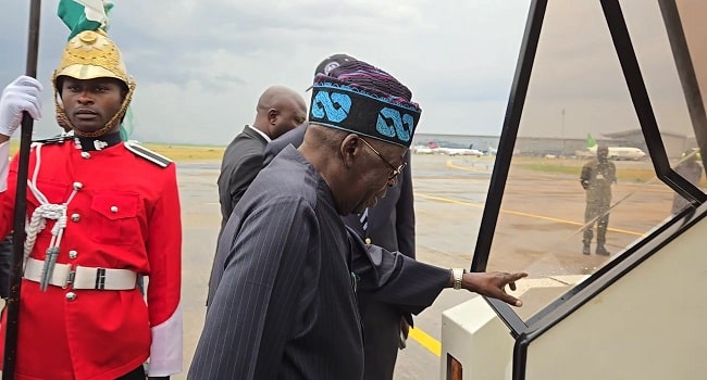 Video: Moment Tinubu Departed For Paris On 'Working Visit'