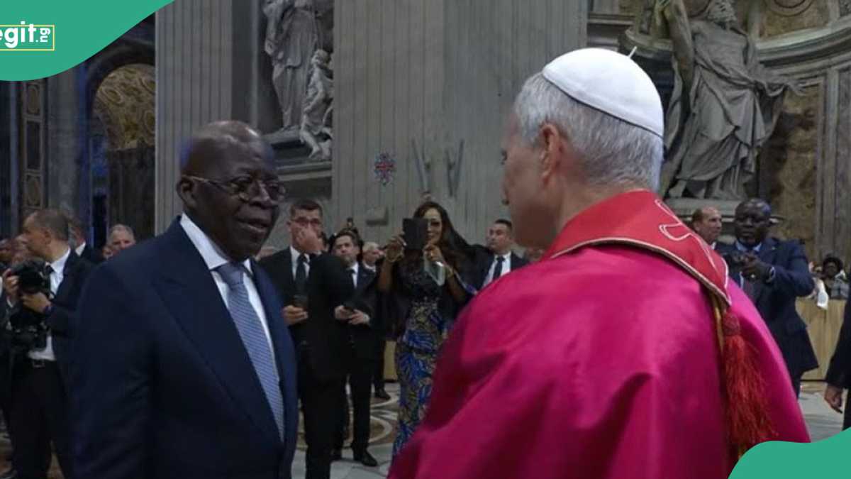 Tinubu Exchanges Pleasantries with Pope Leo in Trending Video, "They Are Chicago Boys"