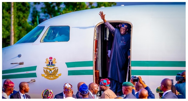 Tinubu Ya Dawo Abuja Bayan Halartar Taron Sauyin Yanayi A Dubai