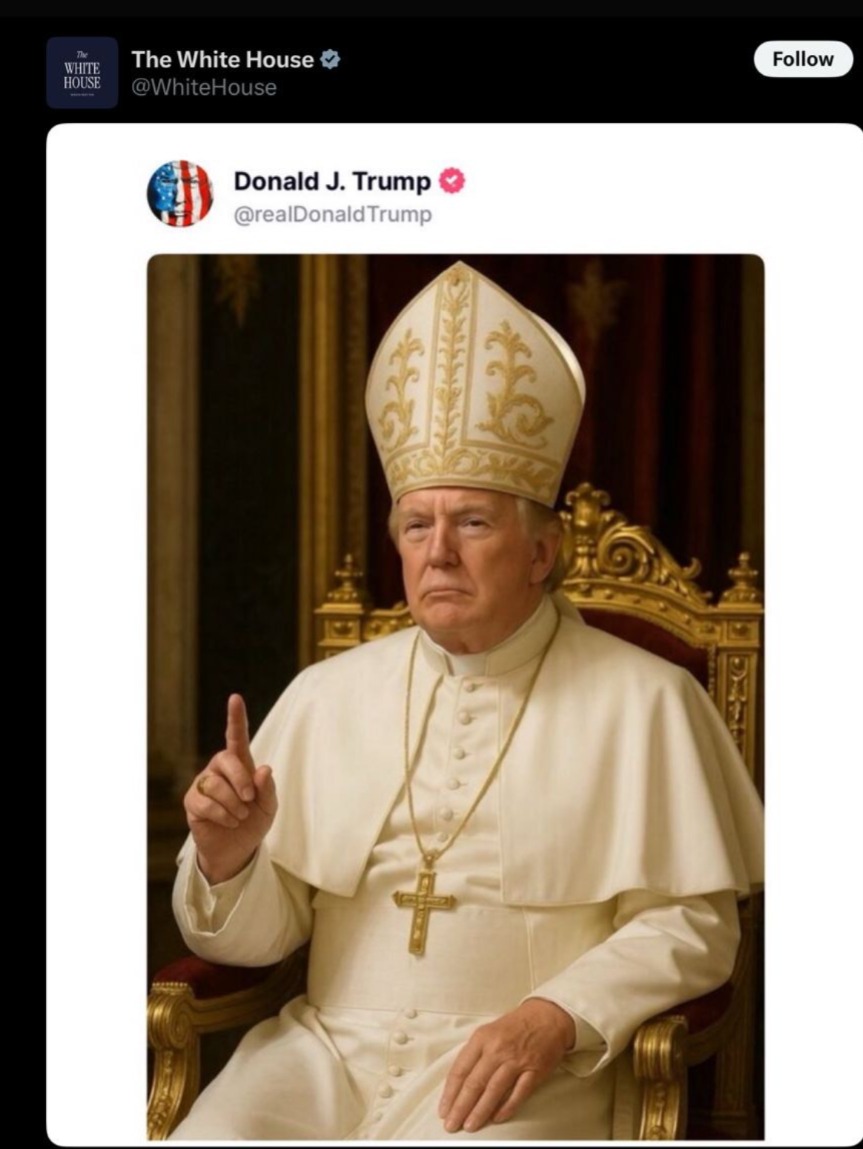 Trump Posts AI-generated Image Of Self On Pope Regalia