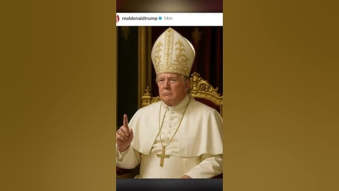Trump Shares AI-Generated Image Of Himself As Pope On Social Media
