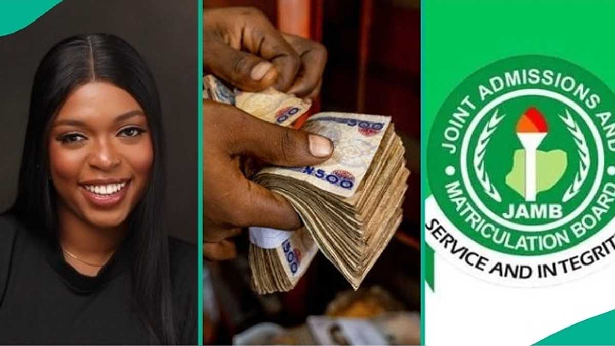 UTME 2025: Lady Rewards Sister With Cash After Seeing Her JAMB Score, Photo Trends Online