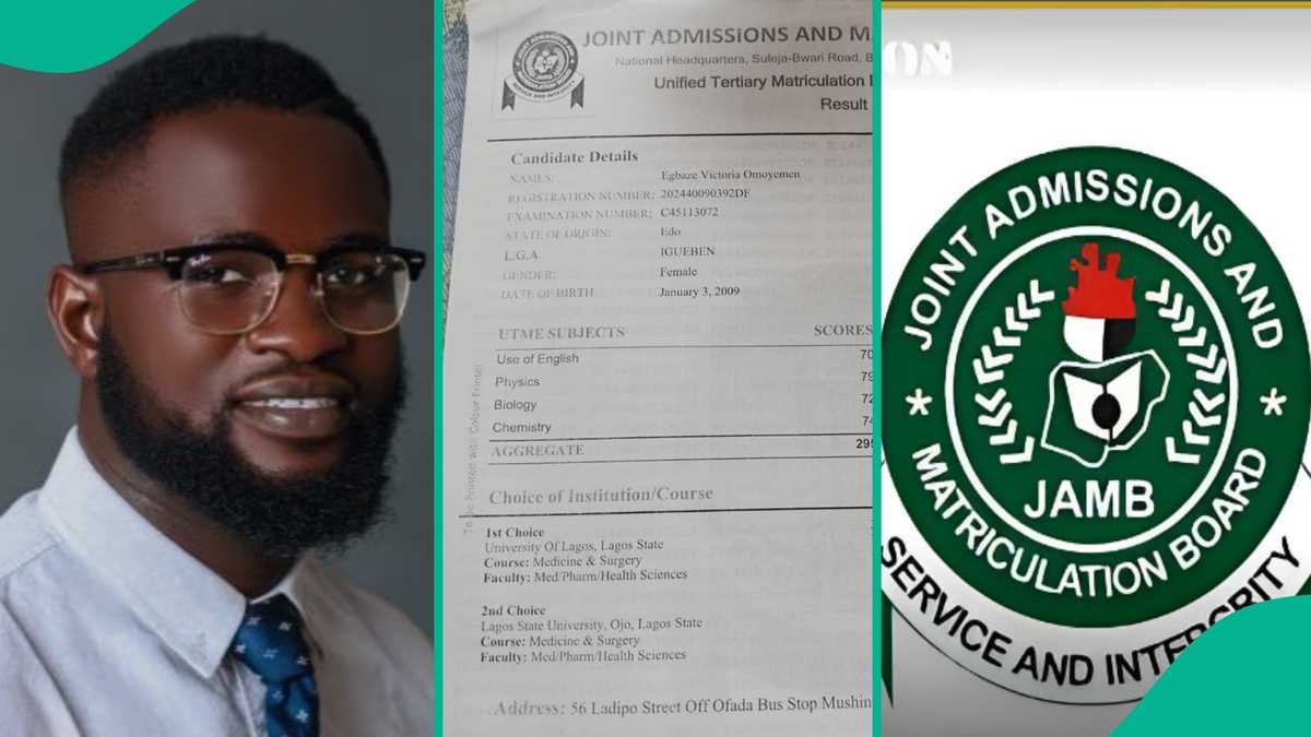 UTME Result: Science Student Who Scored 295 Last Year Scores 132 in 2025