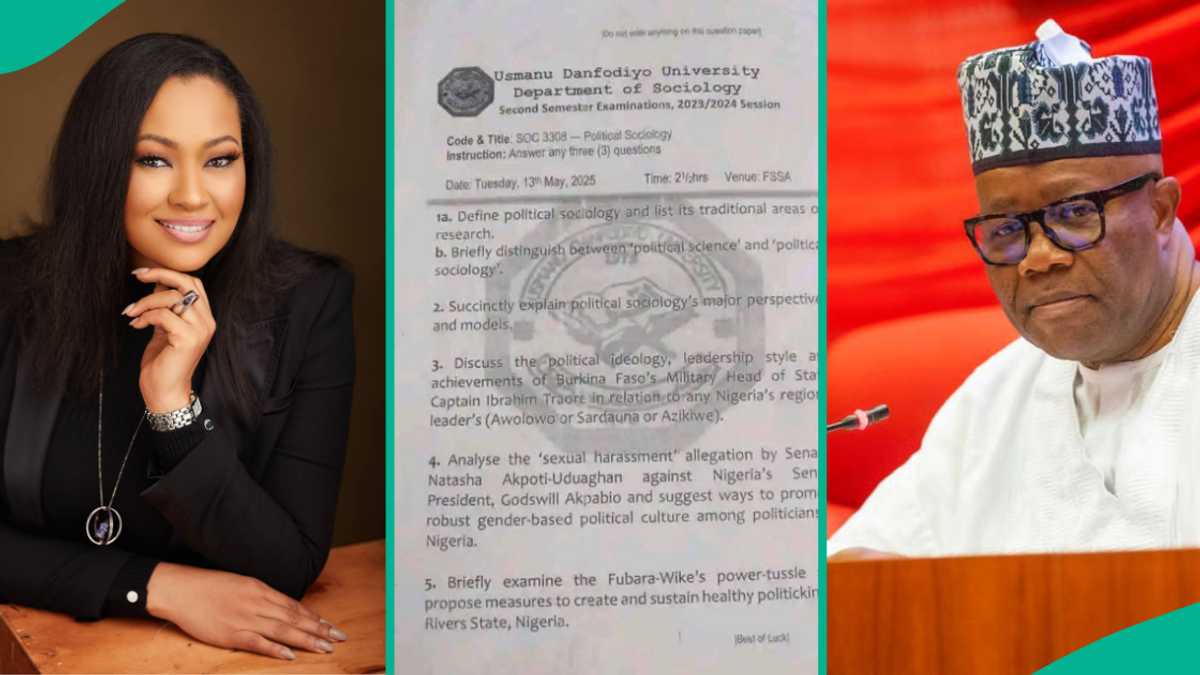 Usmanu Danfodiyo University Puts Natasha-Akpabio Saga in its Exam: "Look at Questions 3, 4 and 5"