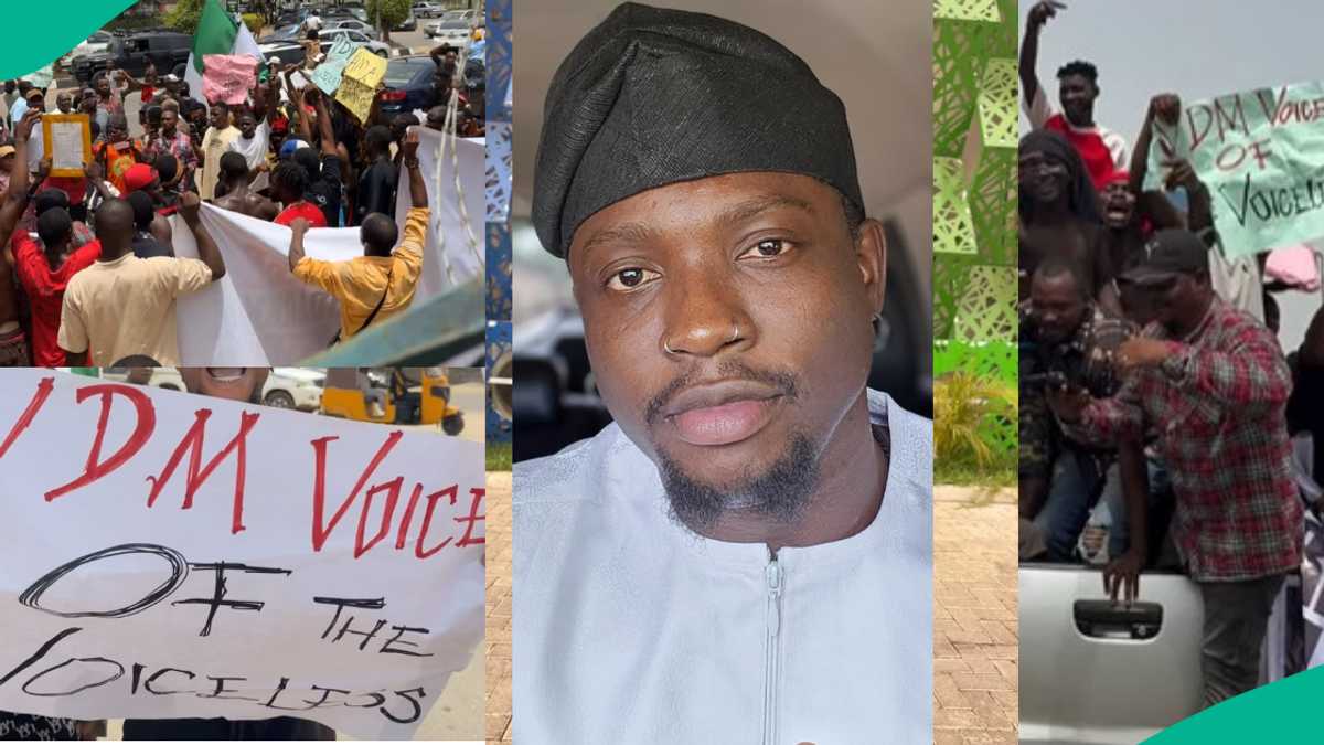 VeryDarkMan’s Arrest: Youths Stage ‘Free VDM’ Protest, Reportedly Block Abuja Road, Videos Emerge