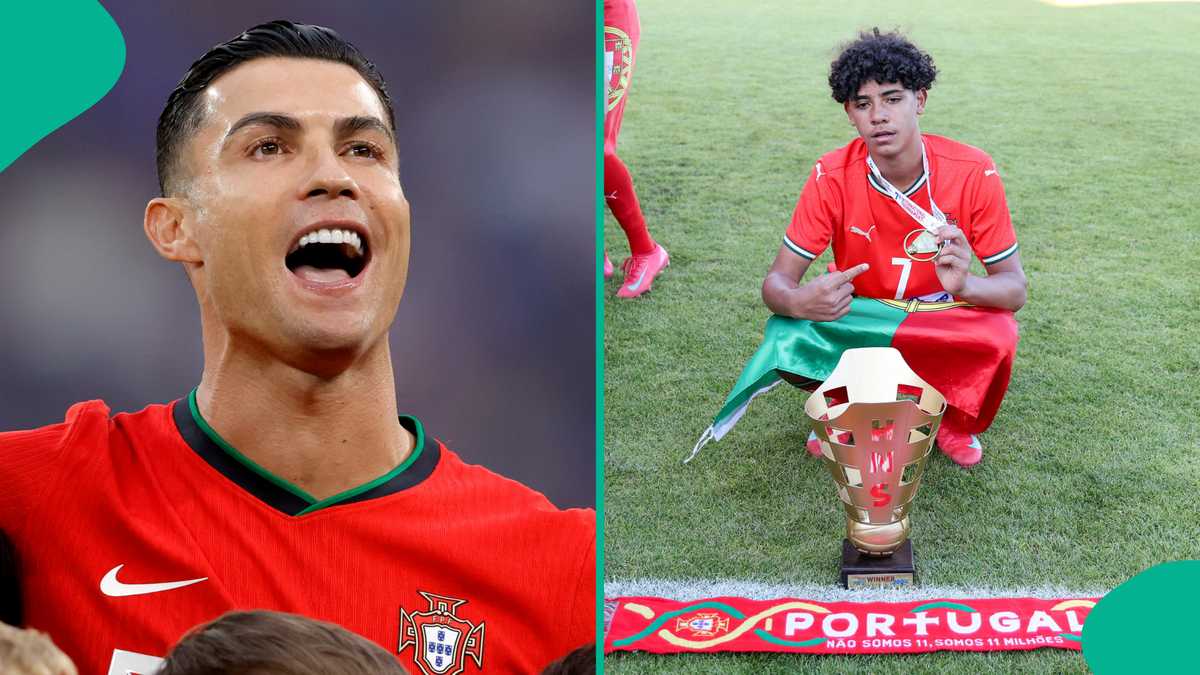 “Waiting to See Messi Jr.”: Fans React As Cristiano Ronaldo Jr. Wins 1st Trophy With Portugal, Video
