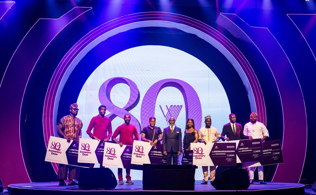 Wema Bank Rewards Customers With N14m At 80th Anniversary Gala