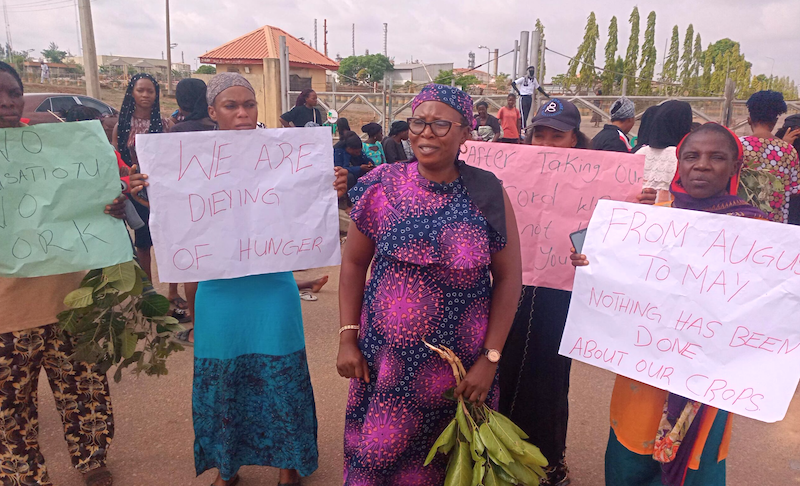 Women protest alleged pollution at Kaduna refinery